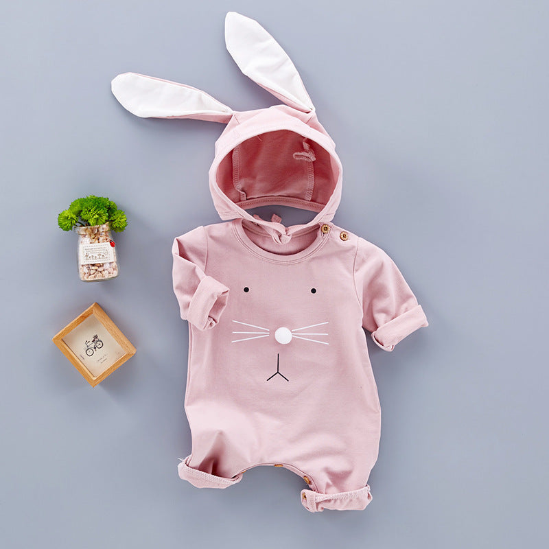 Newborn baby boy and baby girl Bunny Romper