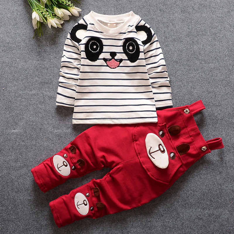 Toddler spring cute pant and shirt set