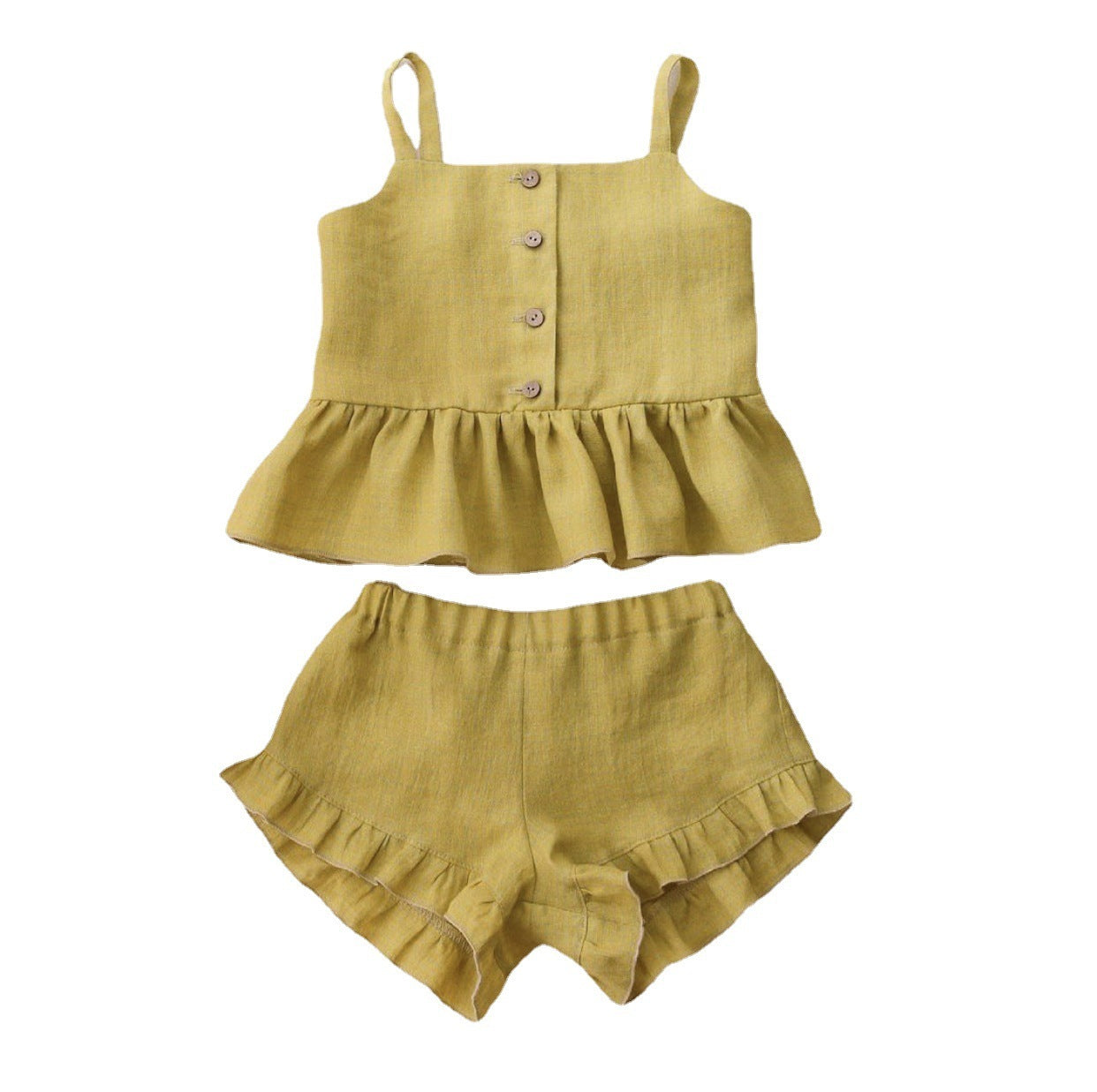 Girls Two-piece ruffled top Infant Clothing