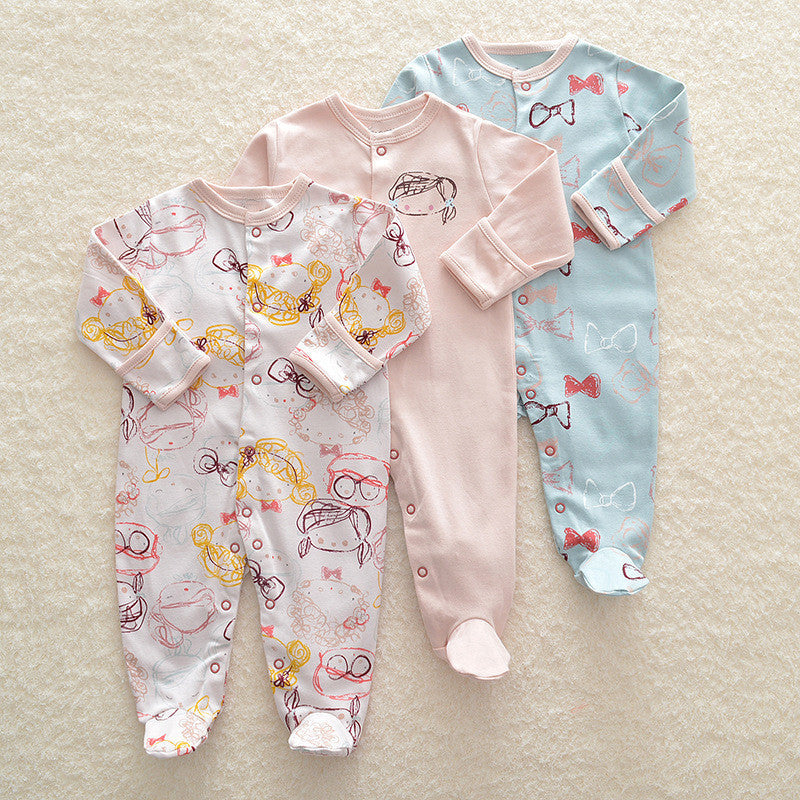 Girl Infant crawling onesies suit