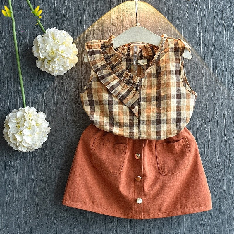 Girls Toddler Shirt & Skirt