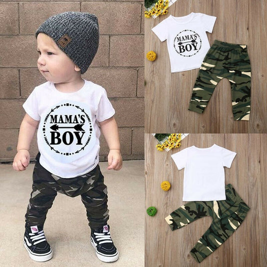 Boy Cotton T-Shirt Pants