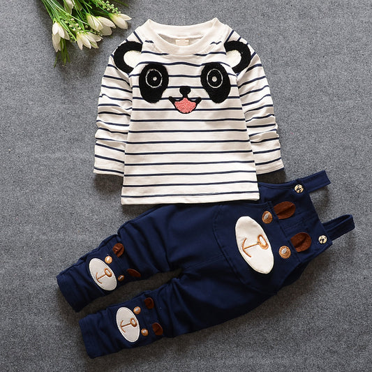 Toddler spring cute pant and shirt set