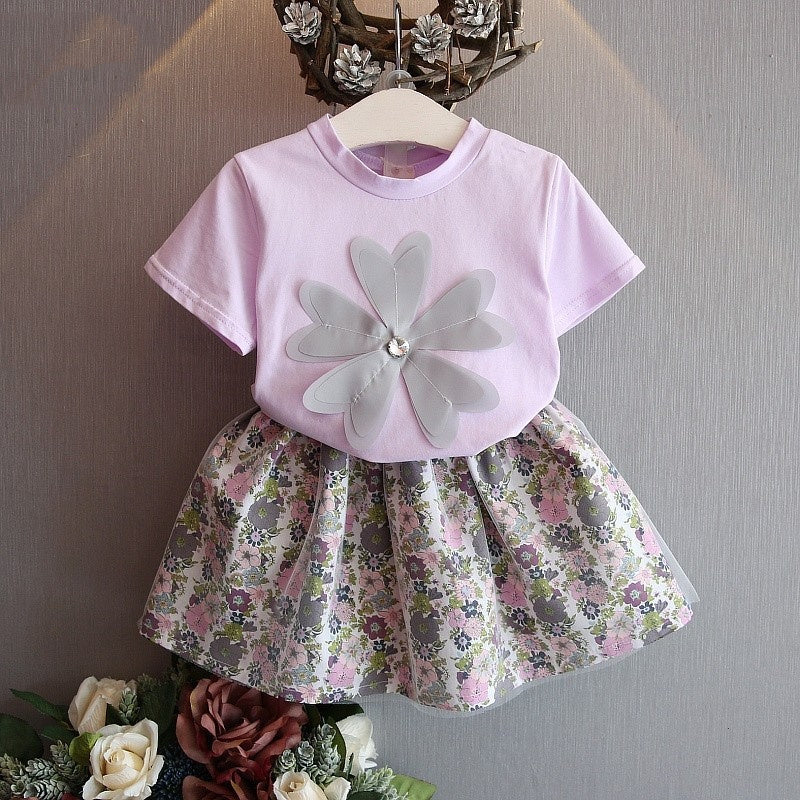 Girls Toddler Shirt & Skirt